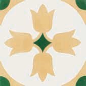 BALDOSA MOSAICO HIDRAULICO 20X20 MODELO 9B (COLORES 101, 401, 602) - CDL